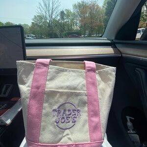 Pink and Cream Tote Bag - brand new with tag
